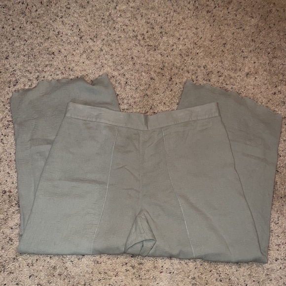 Soft Surroundings sage green flared leg pants plus size 2X - Picture 2 of 7